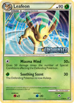 Pokemon Heartgold Soulsilver Prerelease Card - Leafeon