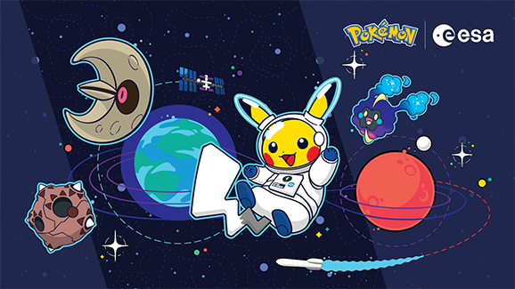 Pokémon Partners with the European Space Agency