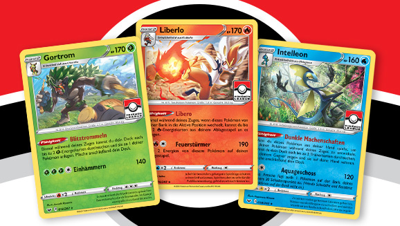 Erhalte Promokarten der Pokémon-Sammelkartenspiel-Erweiterung Schwert & Schild und mehr in der Pokémon-Liga