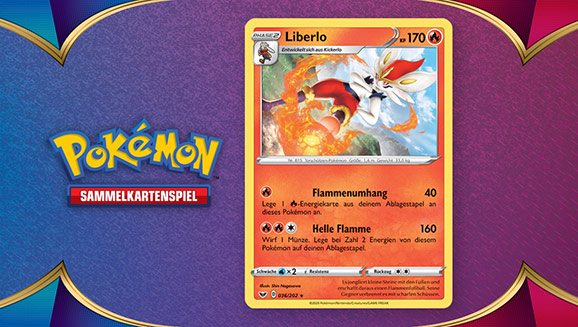 Erratum für Liberlo in der Pokémon-Sammelkartenspiel-Erweiterung Schwert & Schild