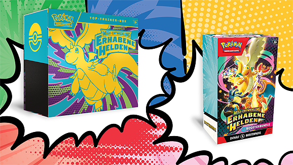 Pokémon-Sammelkartenspiel: Produktvorschau Mega-Entwicklung – Erhabene Helden
