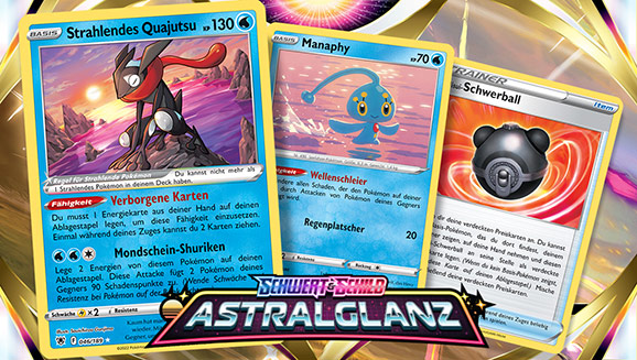Pokémon-Sammelkartenspiel: Drei Strategien mit Strahlendes Quajutsu aus Schwert & Schild – Astralglanz