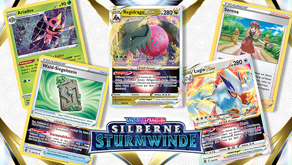 Topkarten für den Wettbewerb aus Pokémon-Sammelkartenspiel: Schwert & Schild – Silberne Sturmwinde