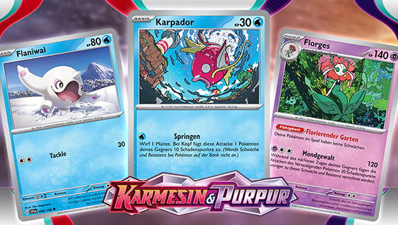 Die Kunst der Pokémon-Sammelkartenspiel-Erweiterung Karmesin & Purpur