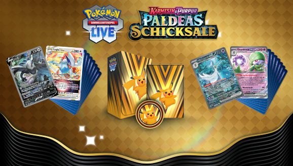 Jetzt Karmesin & Purpur – Paldeas Schicksale in Pokémon-Sammelkartenspiel-Live spielen 