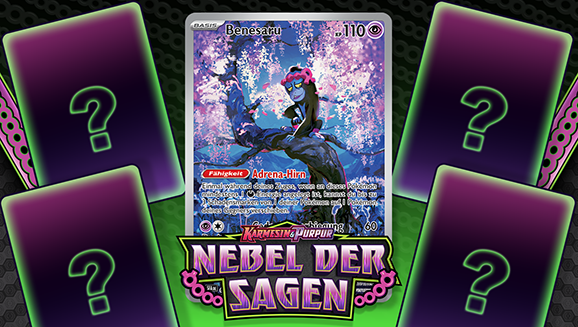 Sieh dir noch mehr neue Karten aus der Pokémon-Sammelkartenspiel-Erweiterung Karmesin & Purpur – Nebel der Sagen an