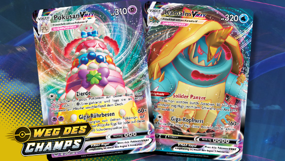 Pokusan-VMAX, Kamalm-VMAX, Galar-Gorgasonn-V und mehr in der Pokémon-Sammelkartenspiel-Erweiterung Weg des Champs