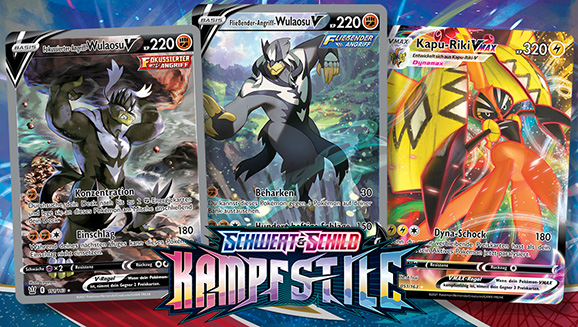 Entdecke Wulaosu, Kapu-Riki und viele mehr in der Pokémon-Sammelkartenspiel-Erweiterung Schwert & Schild – Kampfstile