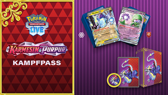 Kämpfe mit Pokémon-Sammelkartenspiel Karmesin & Purpur in Pokémon-Sammelkartenspiel-Live