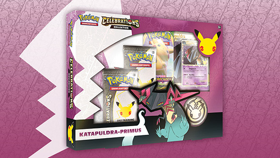 Pokémon-Sammelkartenspiel: Kollektion Celebrations: Katapuldra-Primus