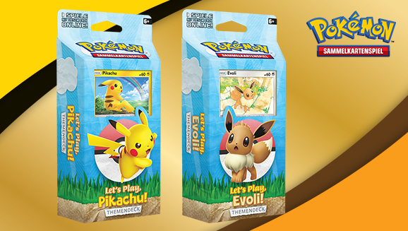 Pokémon-Sammelkartenspiel: Themendecks Let’s Play, Pikachu! und Let’s Play, Evoli!