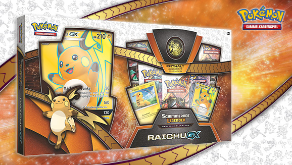 Spezial-Kollektion Raichu-GX der Pokémon-Sammelkartenspiel-Erweiterung Schimmernde Legenden
