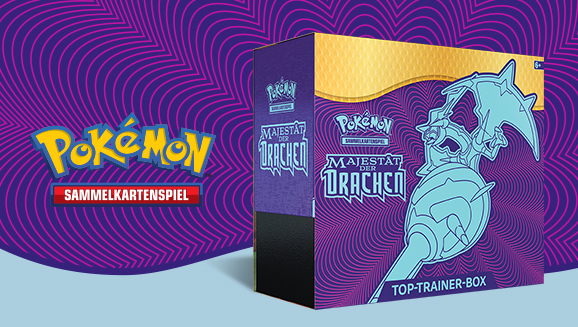 Top-Trainer-Box Majestät der Drachen des Pokémon-Sammelkartenspiels