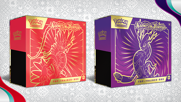 AMIGO Pokémon-Sammelkartenspiel: Top-Trainer-Box Karmesin & Purpur - Reisegefährten