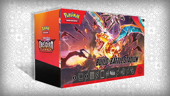 Pokémon-Sammelkartenspiel: Build & Battle Stadion Karmesin & Purpur – Obsidianflammen