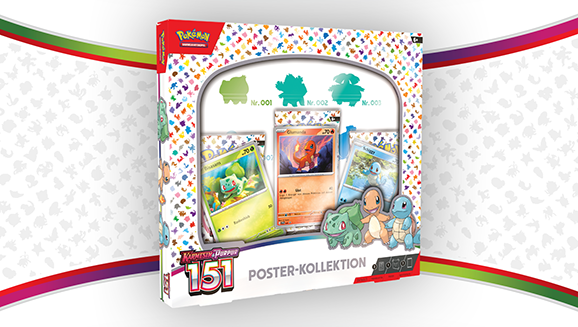 Pokémon-Sammelkartenspiel: Poster-Kollektion Karmesin & Purpur – 151