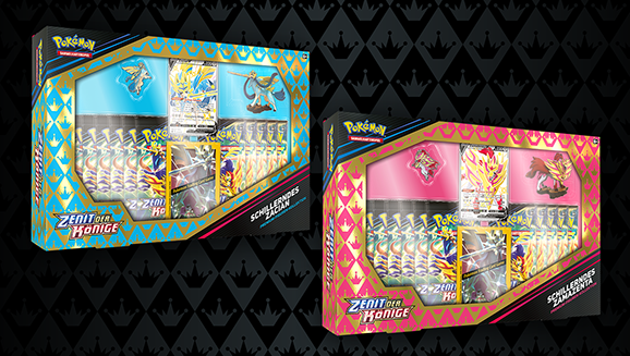 Premium-Kollektion Zenit der Könige: Schillerndes Zacian/Zamazenta
