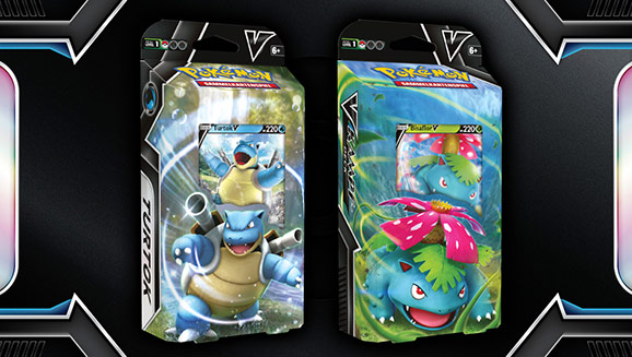 Pokémon-Sammelkartenspiel: V-Kampfdecks (Bisaflor-V und Turtok-V)