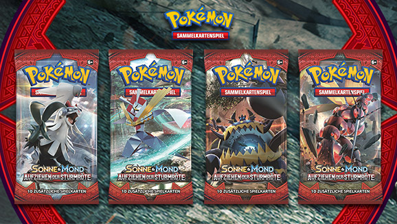 Pokémon-Sammelkartenspiel: <em>Sonne & Mond – Aufziehen der Sturmröte</em>