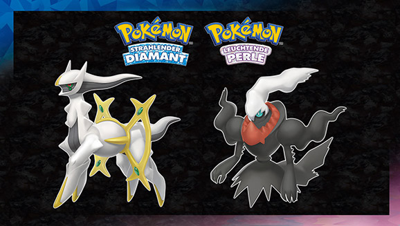 Schnapp dir in Pokémon Strahlender Diamant und Pokémon Leuchtende Perle Arceus und Darkrai