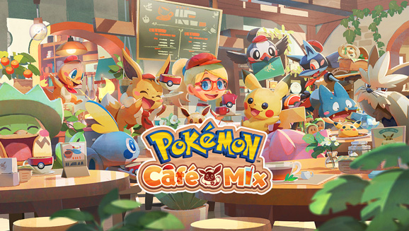 Gewinne Memmeon, Pikachu, Kokowei und Blubella als Mitarbeiter in Pokémon Café Mix