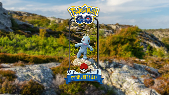 Am Pokémon GO Community Day im Januar erwarten dich Machollo und Gegenstoß
