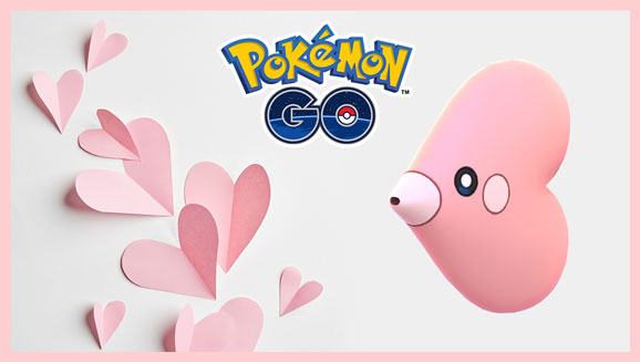 Ohrdoch, Mamolida und Schillernde Schlurp haben ihr Debüt am Pokémon GO Valentinstag-Event