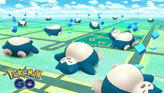 Schlafende Relaxo mit der Attacke Gähner erscheinen in Pokémon GO