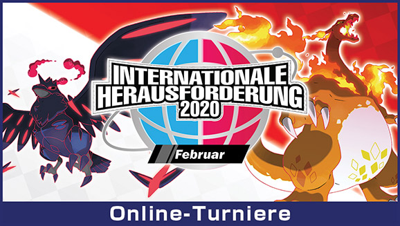 Nimm am Online-Turnier „Internationale Herausforderung Februar“ von Pokémon Schwert und Pokémon Schild teil!