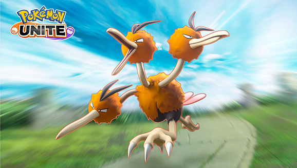 Das Trivogel-Pokémon Dodri ist jetzt in Pokémon UNITE verfügbar!