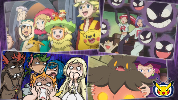 Sieh dabei zu, wie Geister-Pokémon in Pokémon – Die TV-Serie auf Pokémon-TV herumspucken