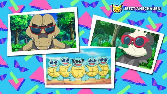 Pokémon stellen ihre Sonnenbrillen zur Schau in Pokémon – Die TV-Serie auf Pokémon-TV