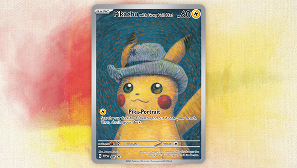 ポケモンカードゲーム pokemon Pikachu VanGogh Exhibition This Pokémon x Van Gogh Pikachu TCG promo card is perfect