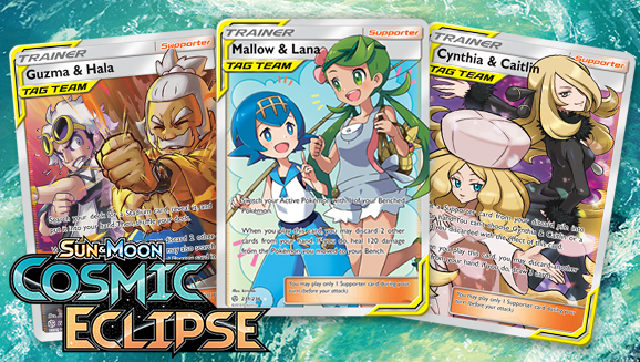 TAG TEAM Supporters Take Control in the Pokémon TCG: Sun & Moon—Cosmic Eclipse Expansion