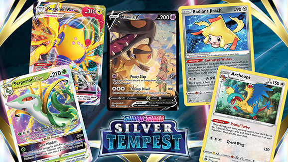 Serperior VSTAR, Regieleki VMAX, and more in Pokémon TCG: Sword & Shield—Silver Tempest