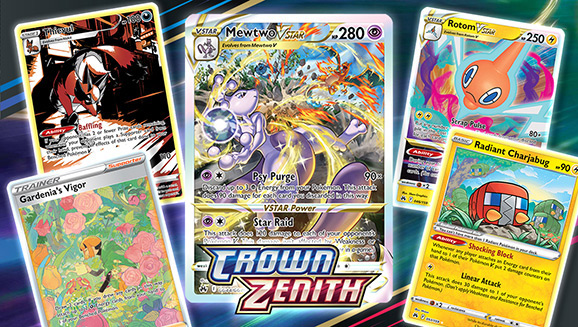 Mewtwo VSTAR, Rotom VSTAR, and more in Pokémon TCG: Crown Zenith