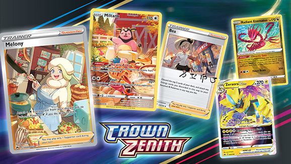 Zeraora VSTAR, Radiant Eternatus, and More from Pokémon TCG: Crown Zenith