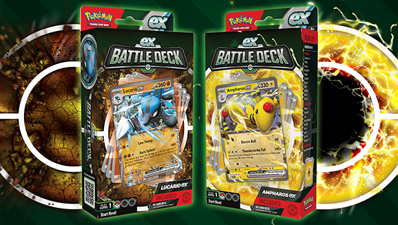 Ampharos ex Battle Deck & Lucario ex Battle Deck