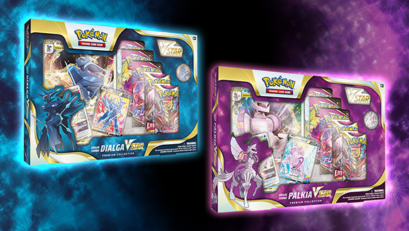 Origin Forme Dialga VSTAR and Origin Forme Palkia VSTAR Premium Collections 