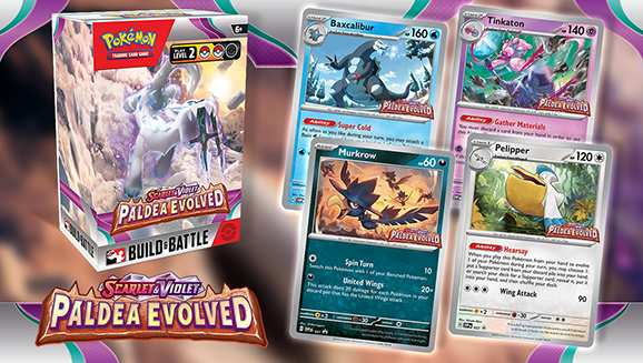 Get the Pokémon TCG: Scarlet & Violet—Paldea Evolved Build & Battle Box