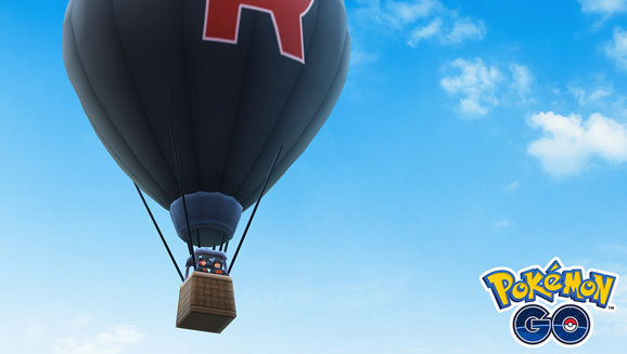 Team GO Rocket Arrives in Balloons in Pokémon GO