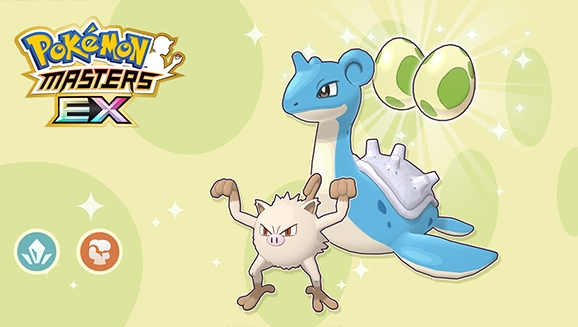 Hatch Shiny Lapras or Shiny Mankey in a Pokémon Masters EX Ice- and Fighting-Type Egg Event 