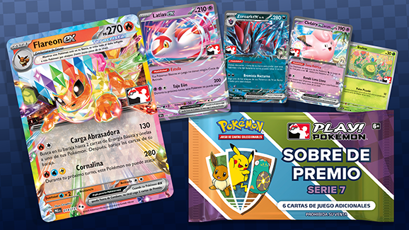 Consigue sobres de premio de Play! Pokémon de la serie 7 en tu tienda de juegos más cercana