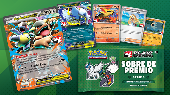 Consigue sobres de premio de Play! Pokémon de la serie 8 en los Play! Pokémon Stores