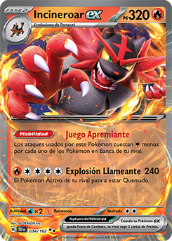 Incineroar ex | Fuerzas Temporales | Base de datos de cartas de JCC ...