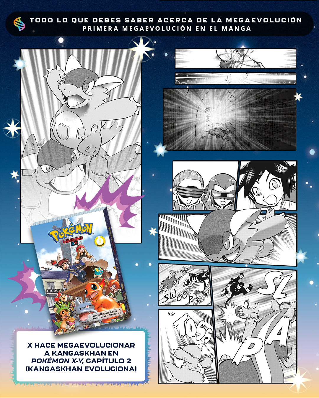 First Mega Evolution in the Manga