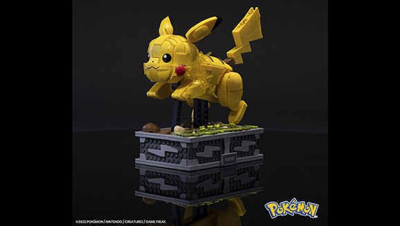 Muévete con el set de construcción MEGA Pokémon Motion Pikachu de Mattel