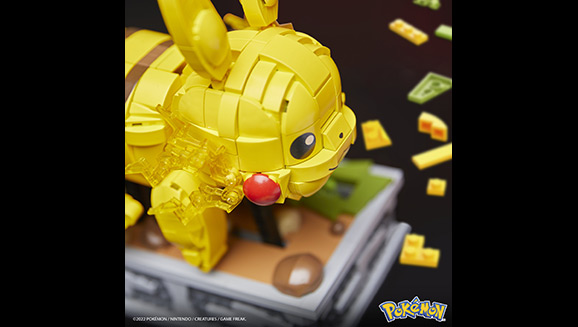Muévete con el set de construcción MEGA Pokémon Motion Pikachu de Mattel
