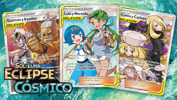 Los Partidarios de equipo de RELEVOS toman el control en la expansión Sol y Luna-Eclipse Cósmico de JCC Pokémon