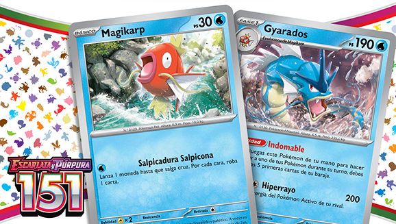 Cadenas evolutivas completas e impresionantes en Escarlata y Púrpura-151 de JCC Pokémon